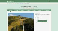 Desktop Screenshot of lanovka-chopok.cz