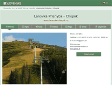 Tablet Screenshot of lanovka-chopok.cz